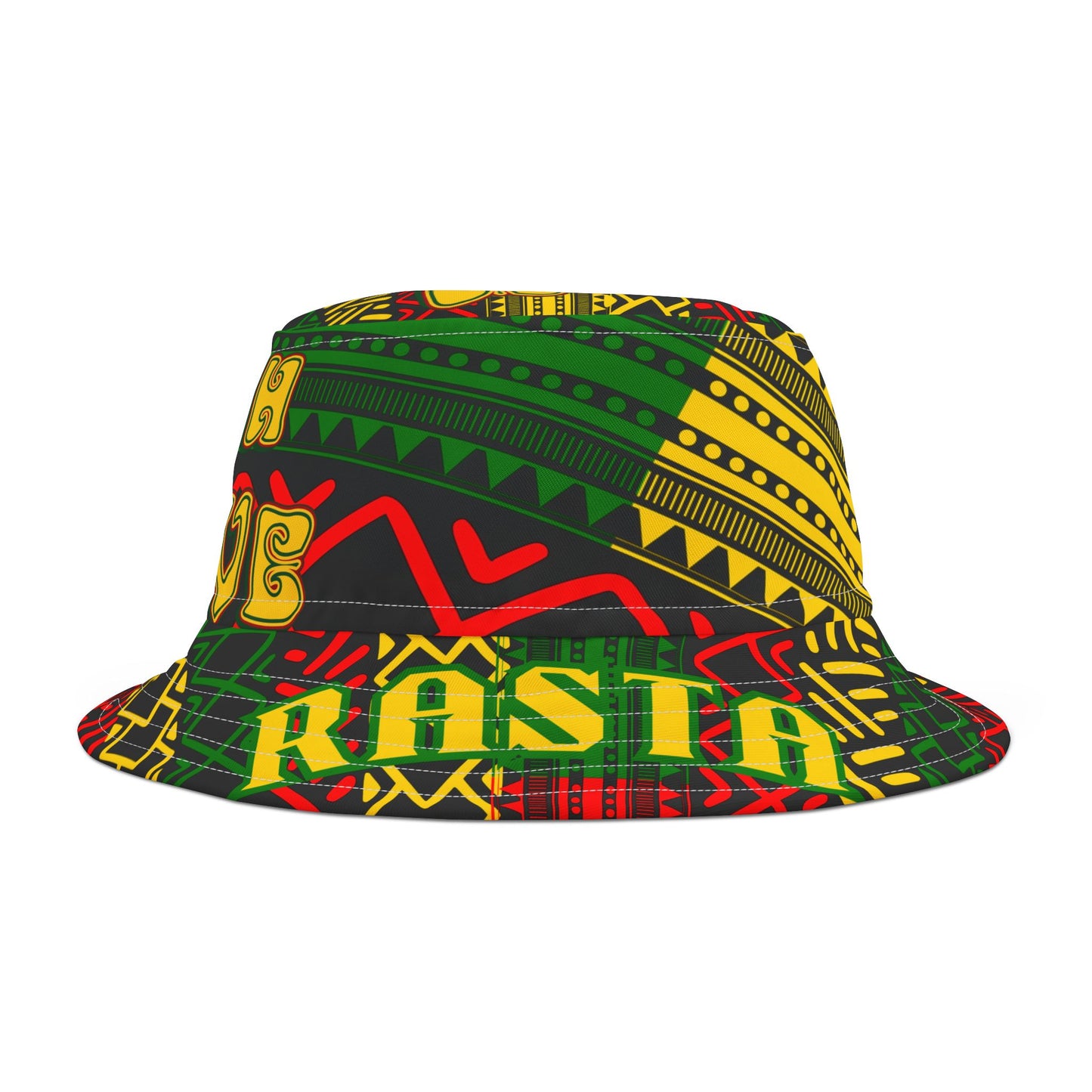 Bucket Hat - Jah live, rasta, reggae music style, Jamaica man,