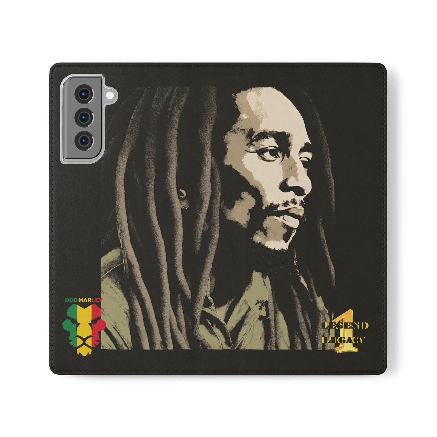 Bob Marley One Legend One Legacy Reggae Rasta Flip Cases