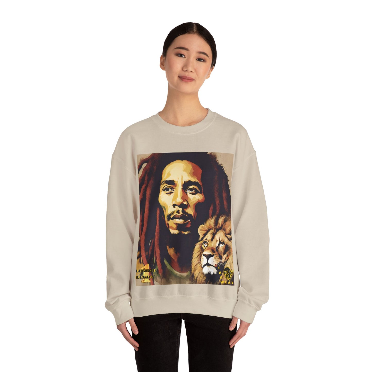 Bob Marley One Love Legacy Reggae Jamaica Rasta Jah Unisex Heavy Blend™ Crewneck Sweatshirt