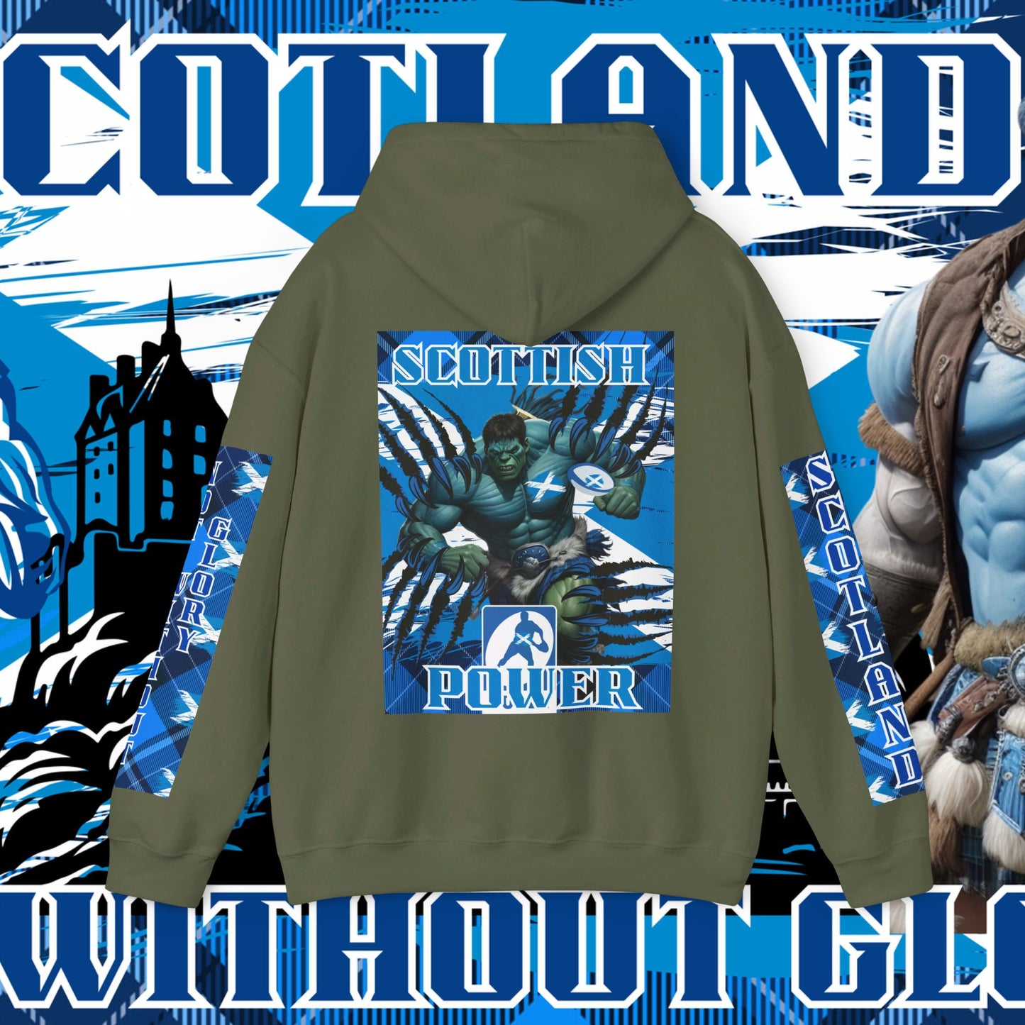 Scotland Hoodie, Scottish rugby Sweatshirt, Pullover, Winter Hoodie, Supporter Hoodie, Edinburgh castle, Rugby