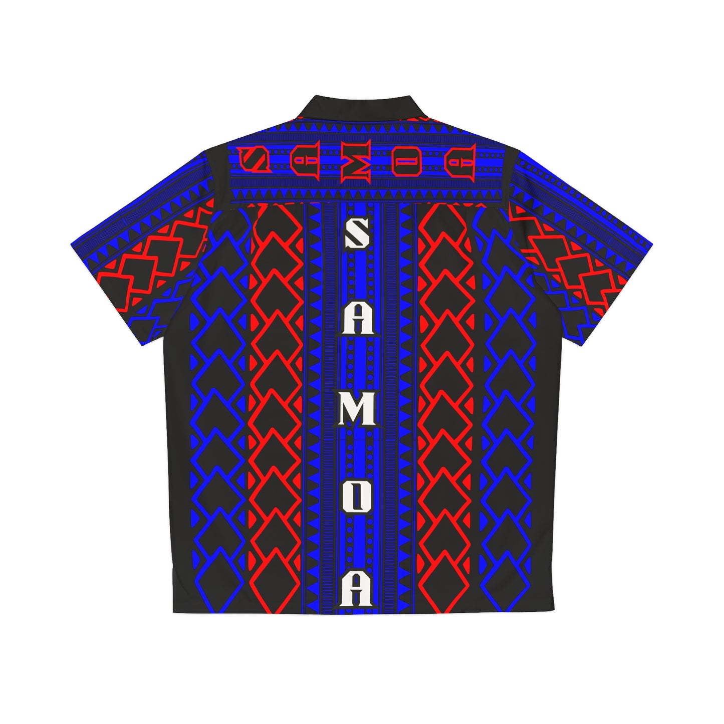 Hawaiian Shirt, Samoan Islander Vibes, Samoa Vacation Apparel, Men's Aloha Top, Tropical Island Paradise Clothing