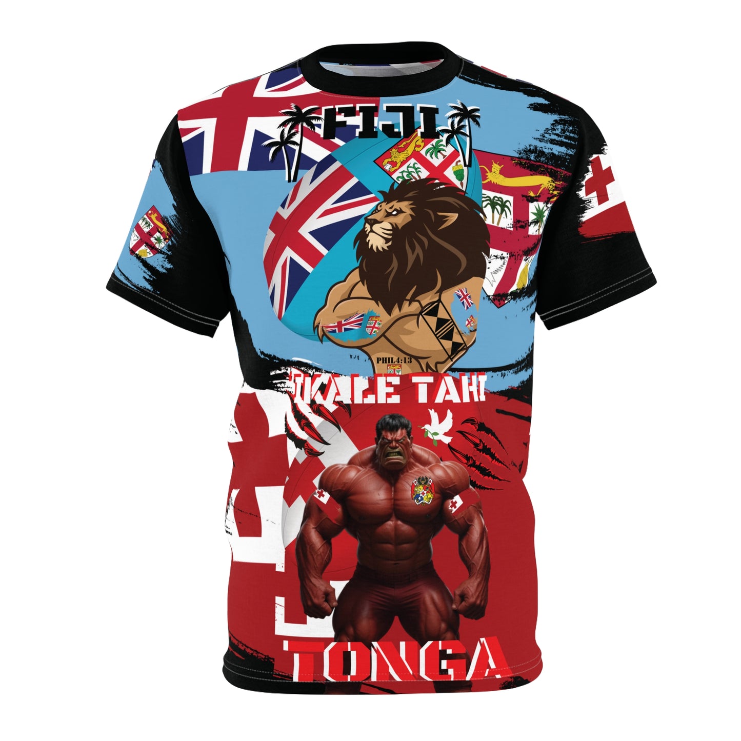 Mix n Match FIJI and TONGA Island Supporter T-Shirt