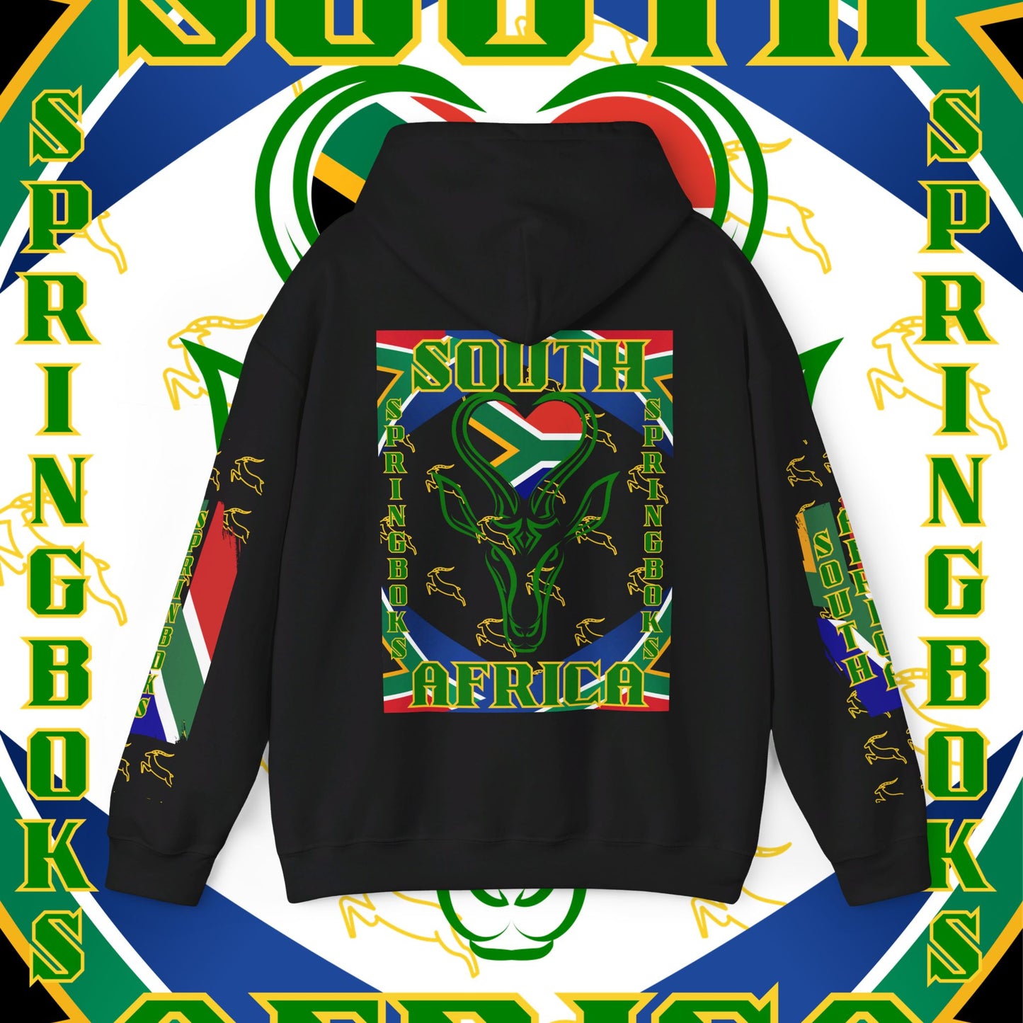 South African Hoodie Sweatshirt, Springboks, Rugby World champions hoodie, Springbok hoodie, pullover, winter gift,