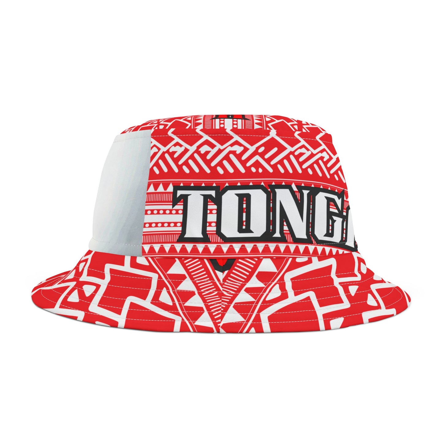 Bucket Hat, Tongan Pride Hat, Pacific Islander Gift, Tonga Flag, Island Life Accessories, Ethnic Heritage Sun Hat