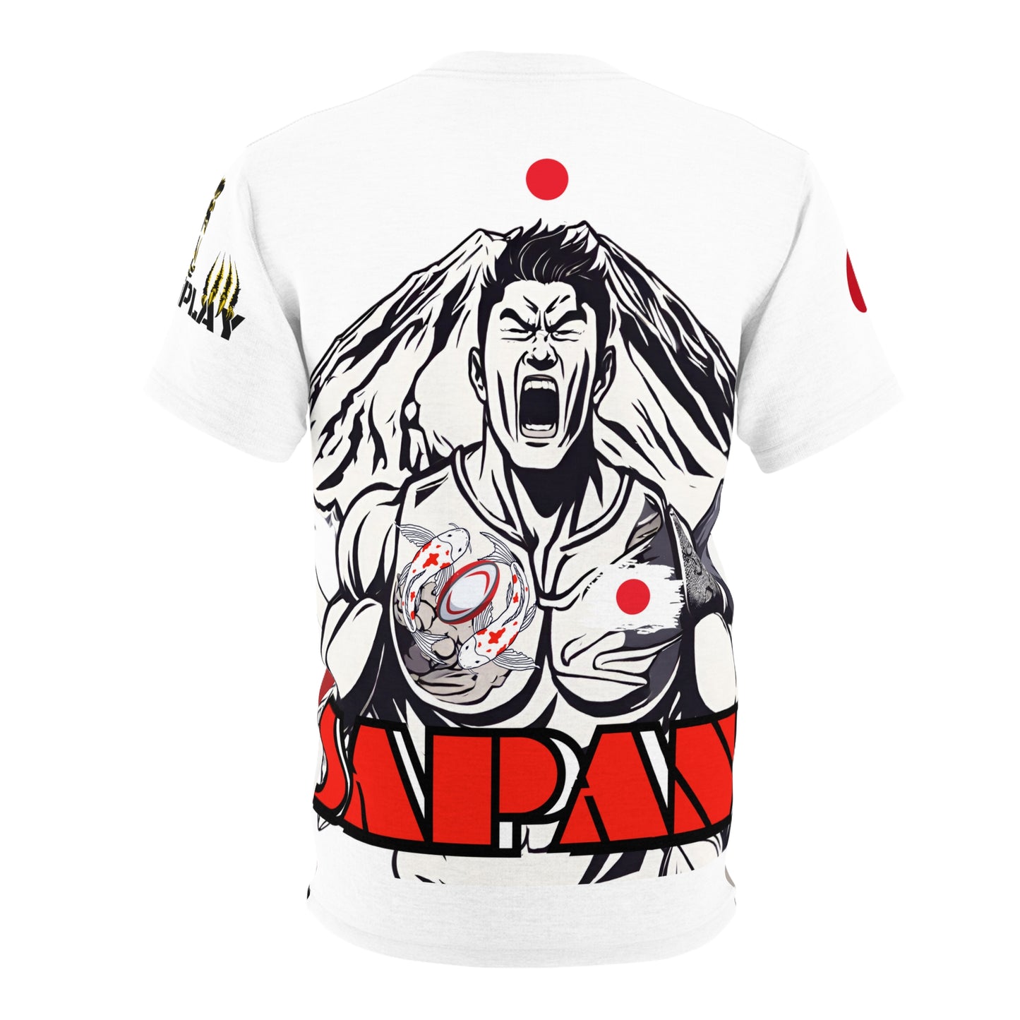 Japan Rugby Supporter, Japanese Rugby Fan Gear, Cherry Blossom Rugby Tee,  National Team Apparel, Japan Rugby Jersey