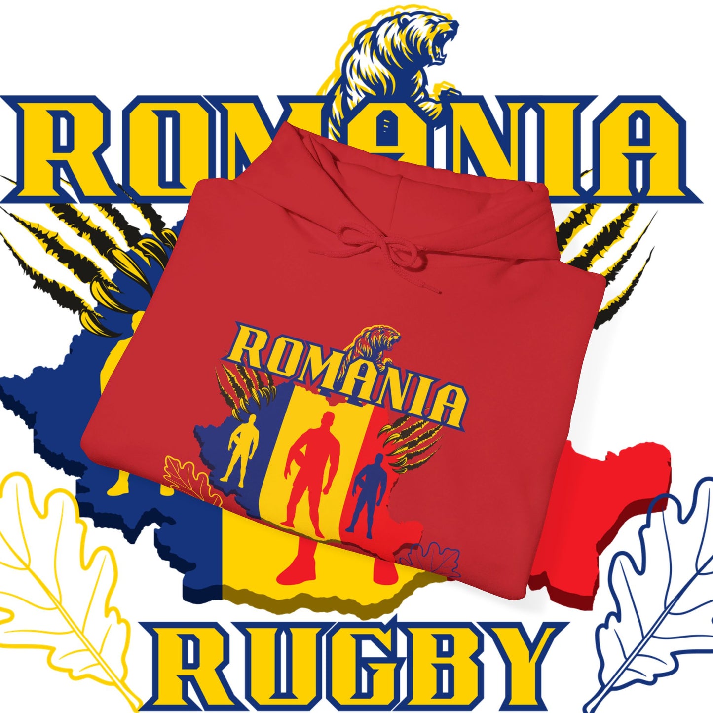 Romania Hoodie Sweatshirt, rugby pullover, winter gift, Supporter Hoodie, world rugby, unisex