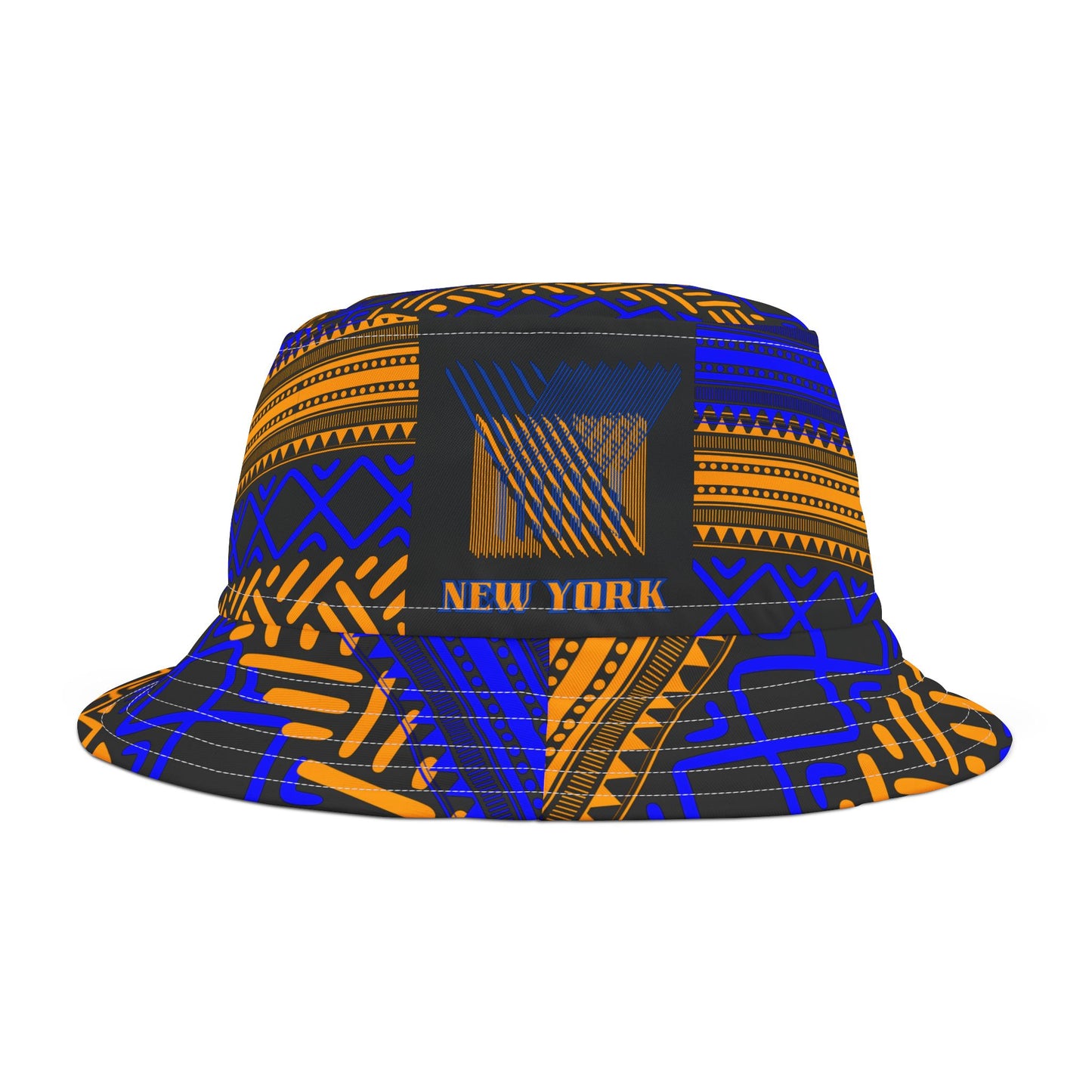 Bucket Hat - New York City Urban Print, NYC Souvenir Cap, Traveler's Sun Hat, Big Apple Adventure Headwear, Empire State Unique Look