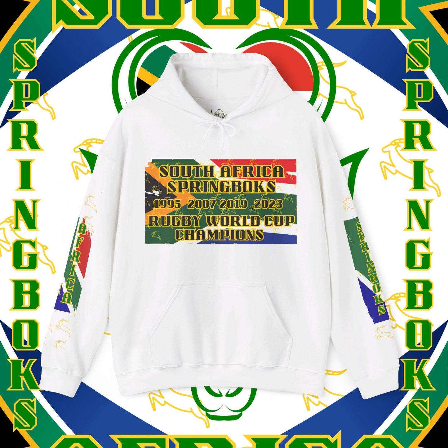 South African Hoodie Sweatshirt, Springboks, Rugby World champions hoodie, Springbok hoodie, pullover, winter gift,