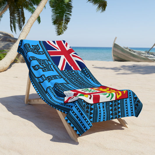 Beach Towel - Fiji Island Beach Paradise Design