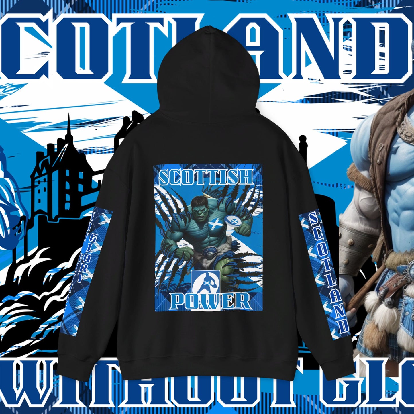 Scotland Hoodie, Scottish rugby Sweatshirt, Pullover, Winter Hoodie, Supporter Hoodie, Edinburgh castle, Rugby