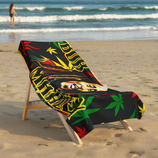 Beach Towel- Bob Marley Rasta design