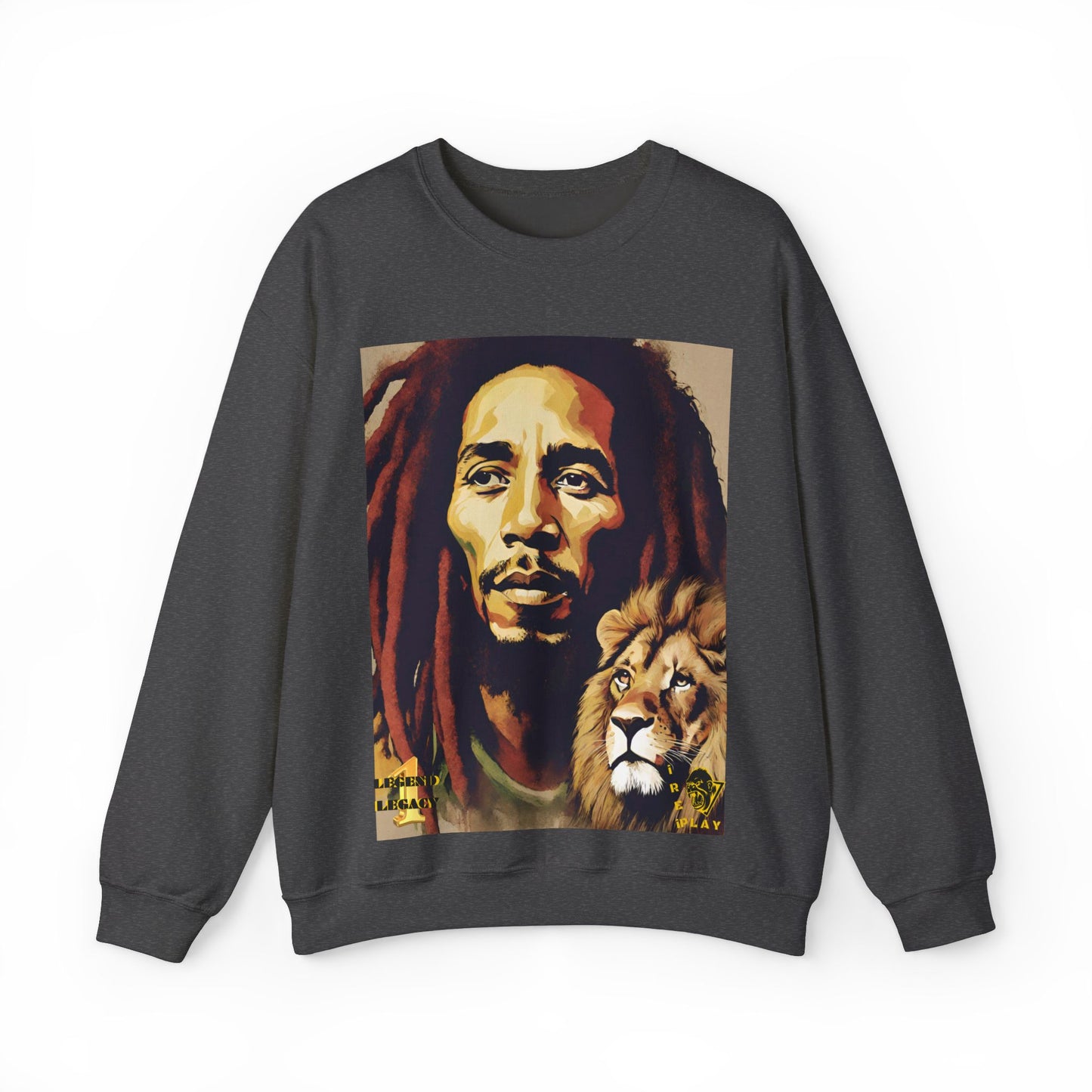 Bob Marley One Love Legacy Reggae Jamaica Rasta Jah Unisex Heavy Blend™ Crewneck Sweatshirt