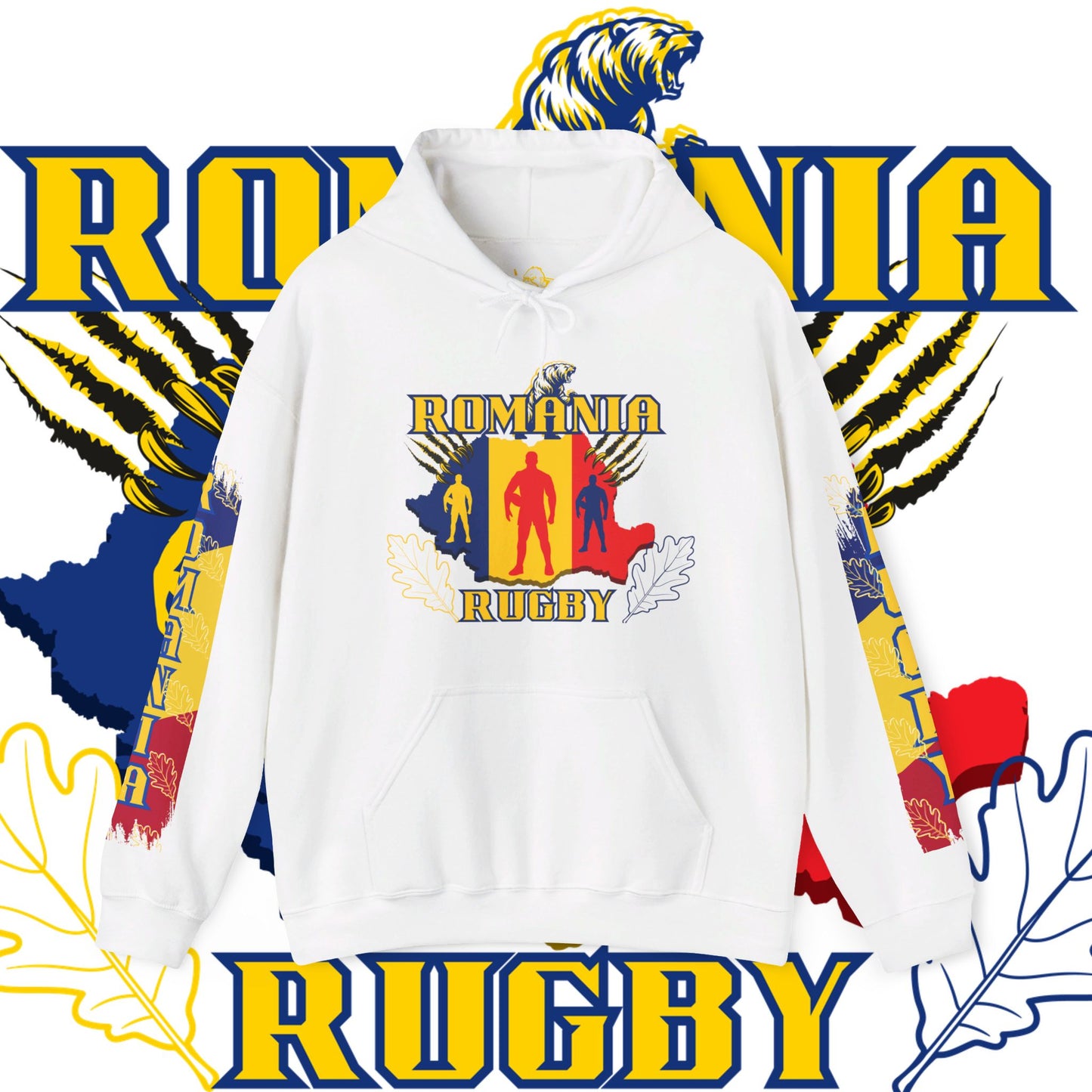 Romania Hoodie Sweatshirt, rugby pullover, winter gift, Supporter Hoodie, world rugby, unisex