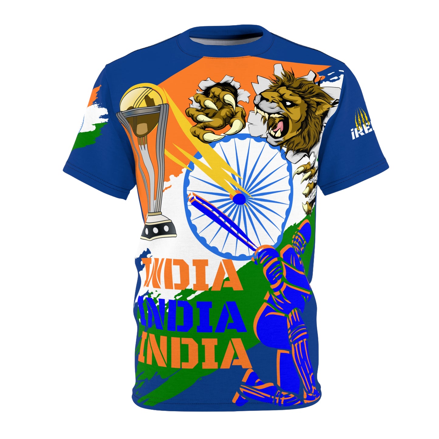 India Cricket Supporter T-Shirt, Indian Cricket Fan Tee, Cricket Enthusiast Shirt, Blue Jersey Supporter Wear, Cricket Pride Apparel