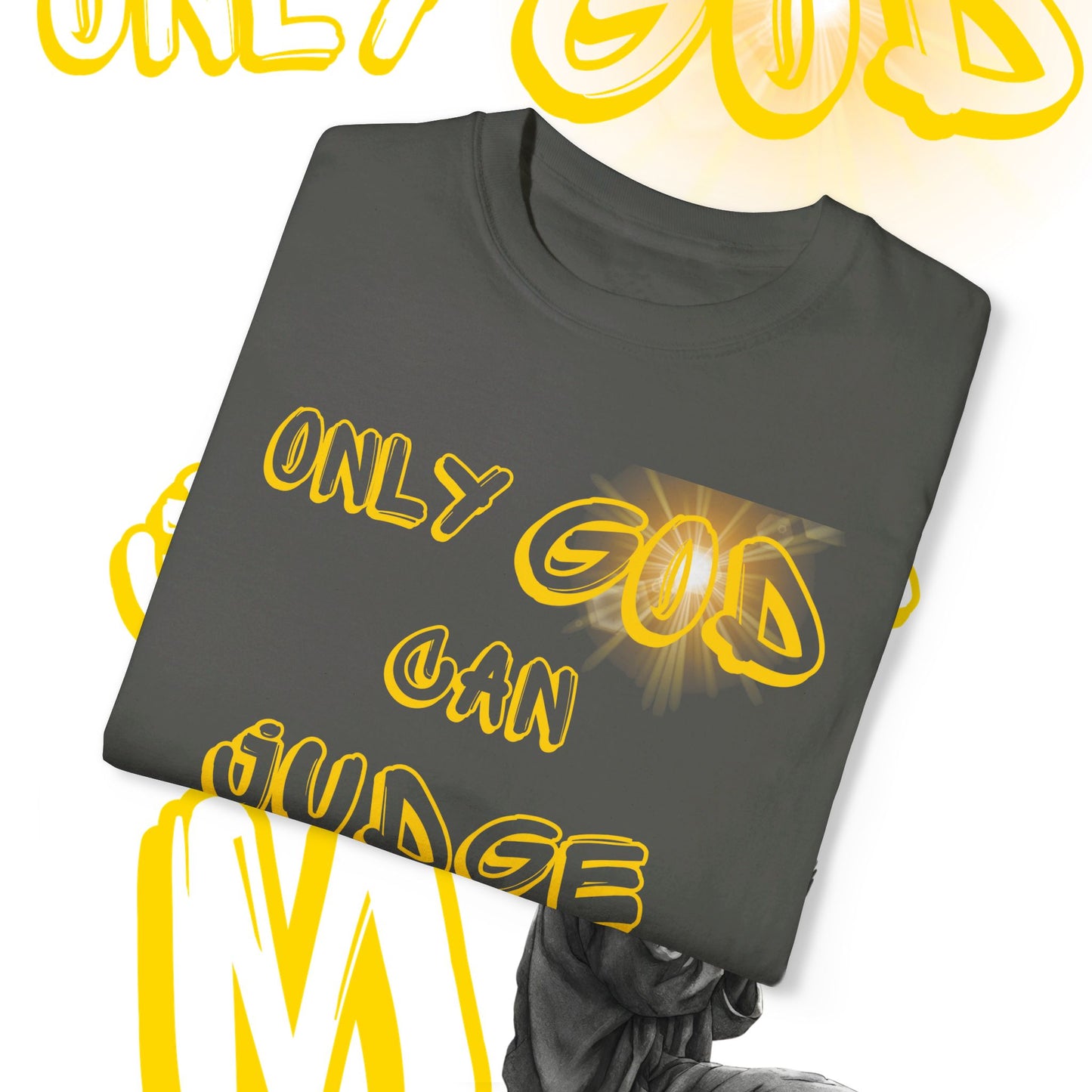 Only God Can Judge Me tee, Statement Tee, Graphic Tee, Contemporary Style, Bold Design, Inspirational Apparel, Trendy Slogans, Urban Culture