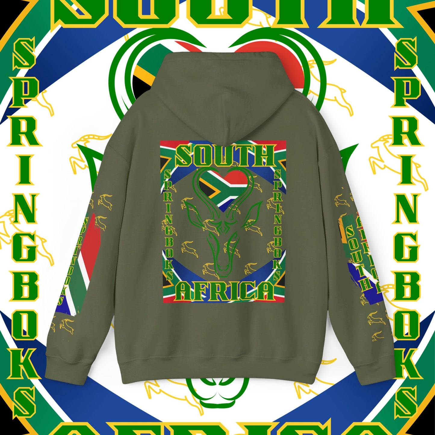 South African Hoodie Sweatshirt, Springboks, Rugby World champions hoodie, Springbok hoodie, pullover, winter gift,