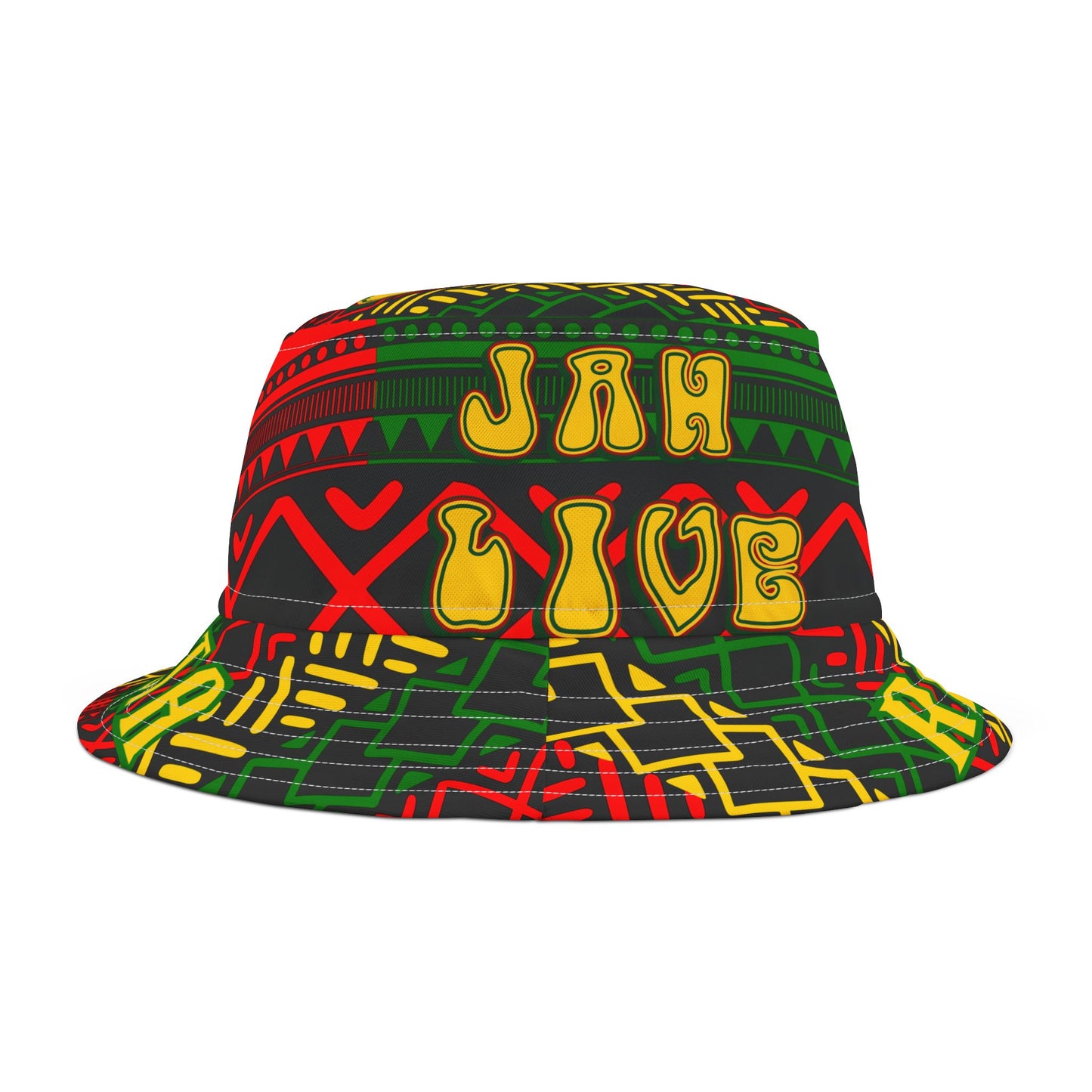 Bucket Hat - Jah live, rasta, reggae music style, Jamaica man,