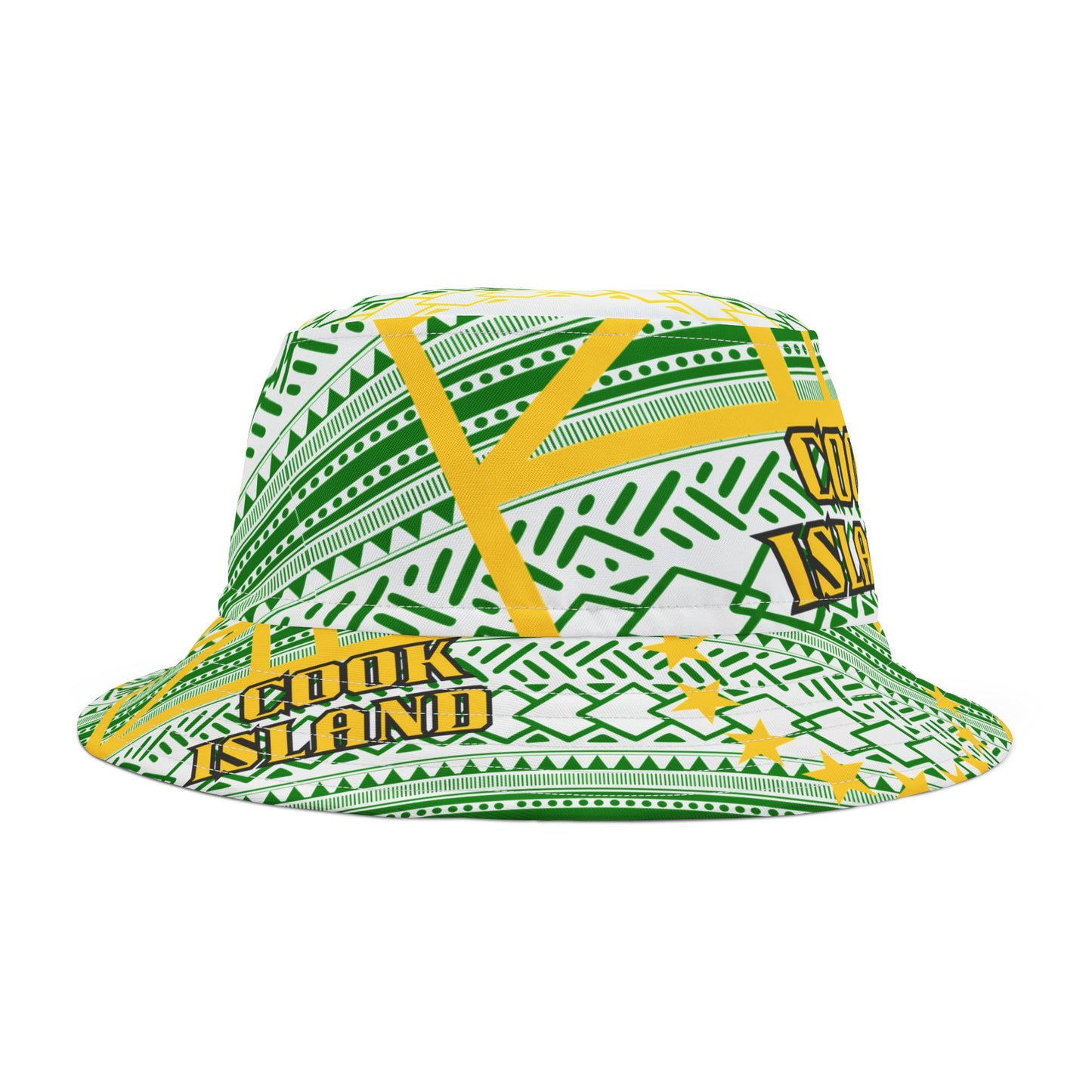 Bucket Hat - Cook Islands Paradise Aitutaki, Tropical Vacation Sun Cap, Beach Travel Headwear, Ocean Destinations Headpiece, Summer Island