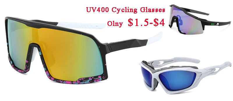 Sport Sunglasses UV400 Outdoor Running Riding Fishing Goggles 2024 MTB Cycling Glasses Road Bike Case Women Men Bicycle Eyewear