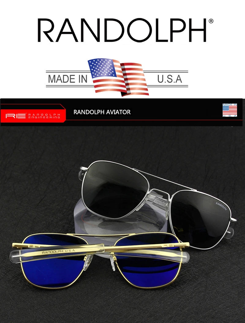 Pilot RE Sunglasses Men Top Quality Sun Glasses For Male American Army Military Glass Lens AO Lens Oculos