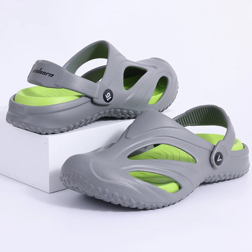 Bebealy Men Sandals Summer Clogs Shoes Women Sandals Outdoor Beach Slippers with Removable Cushion Men's and Women's Clogs Shoes