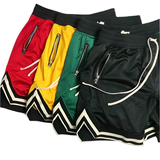 Men's Summer Sports Basketball Shorts Mesh Quick Dry Fitness Joggers Casual Breathable Male Sportswear Summer Gym Shorts Men Pants