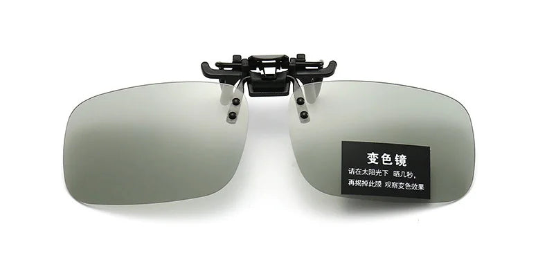 Polarized Clip Sunglasses Myopia Glasses Clip Driver Fishing Outdoor Cycling Night Vision Myopia Clip-on Sun Shading Eyeglasses