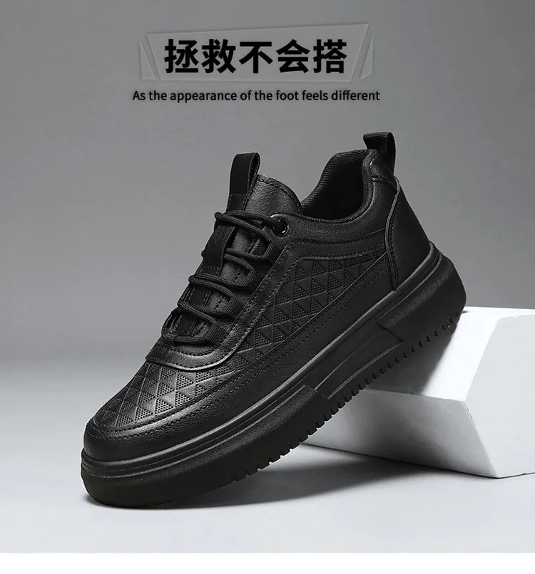 Men's Casual Sneaker Light Walking Tennis Shoes for Men 2024 Fashion Outdoor Thick Non-slip Platform White Shoes Male Zapatillas