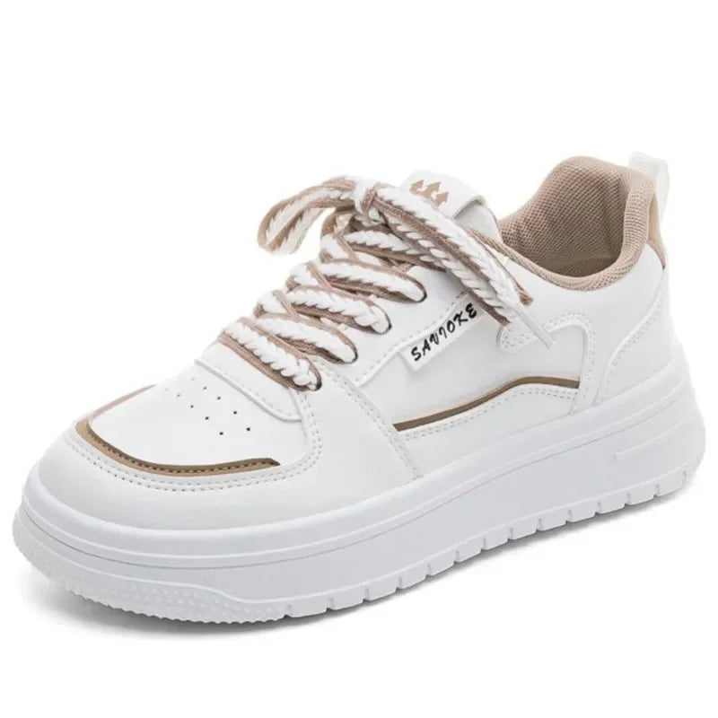 Platform Running Sneakers 2024 New Women Tennis shoes Woman Walking Chunky Sneakers white Casual Vulcanized Shoes