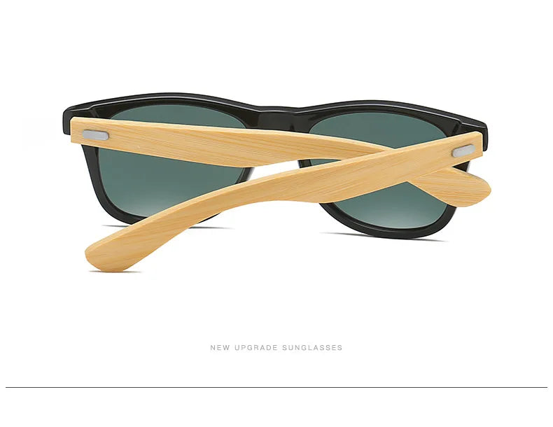 Wood Bamboo Sunglasses Men Women Classic Non-Polarized UV400 Vintage Driving Sun Glasses Black Fishing Eyewear UV400 Eyeglasses